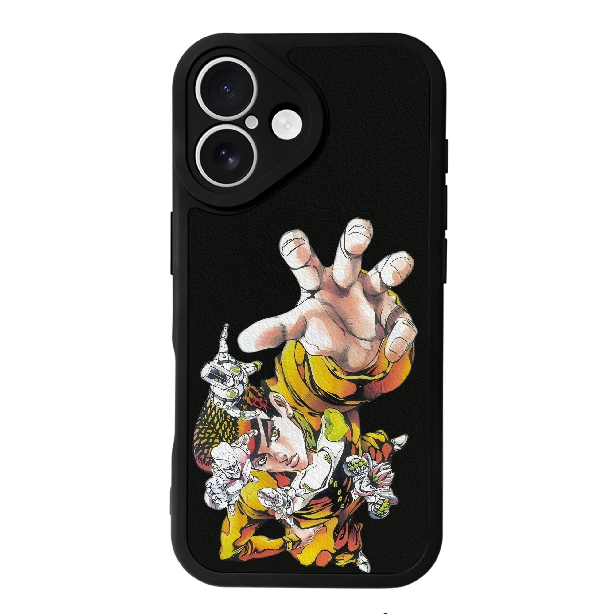 （画像用） ジョジョの奇妙な冒険 ひがしかた じょうすけ JoJo's Bizarre Adventure Higashikata Josuke 【iPhone 16シリーズ対応】シリコンスマホケース（レザー調） 材質：シリコン